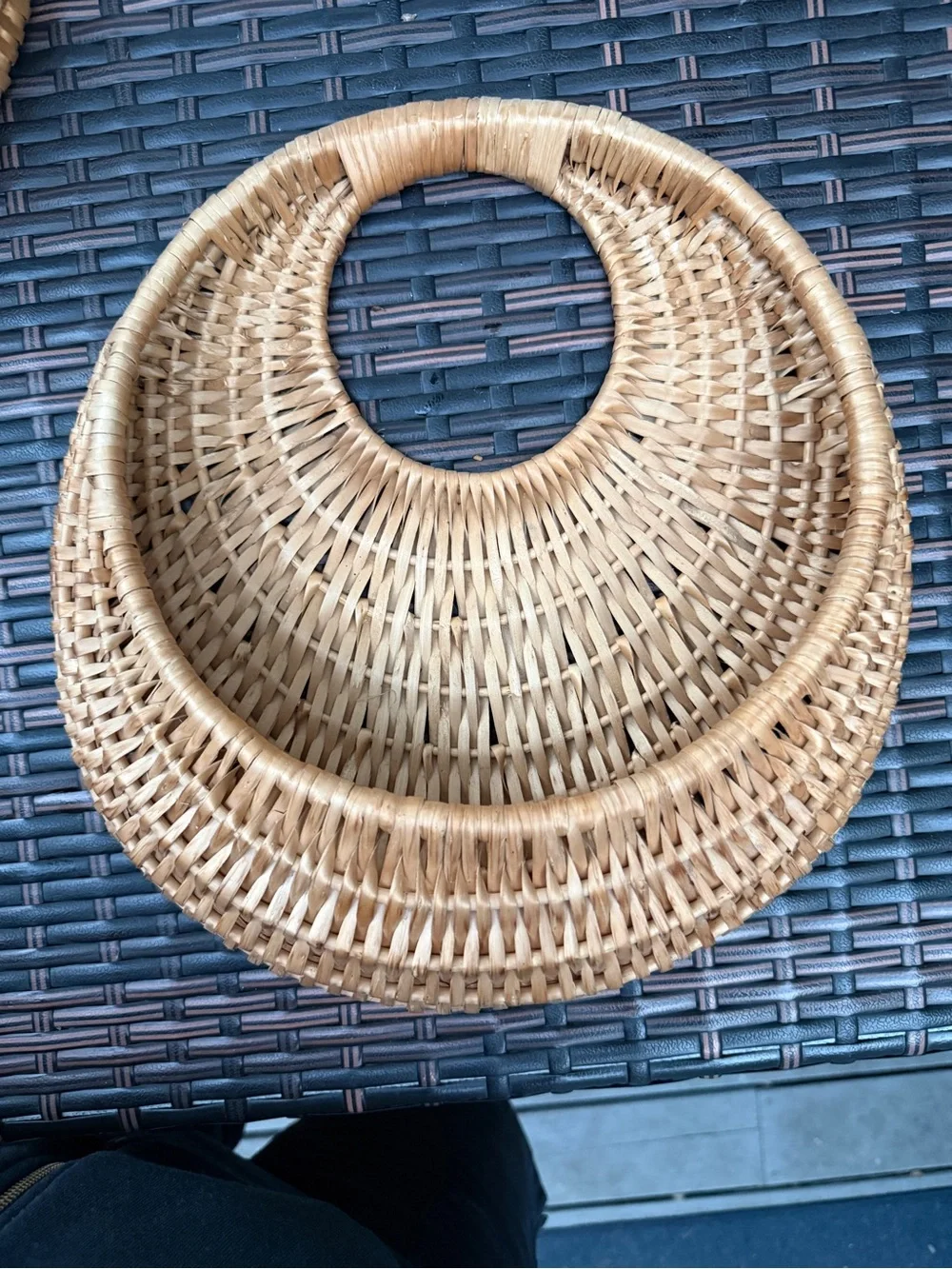 Vintage natural woven